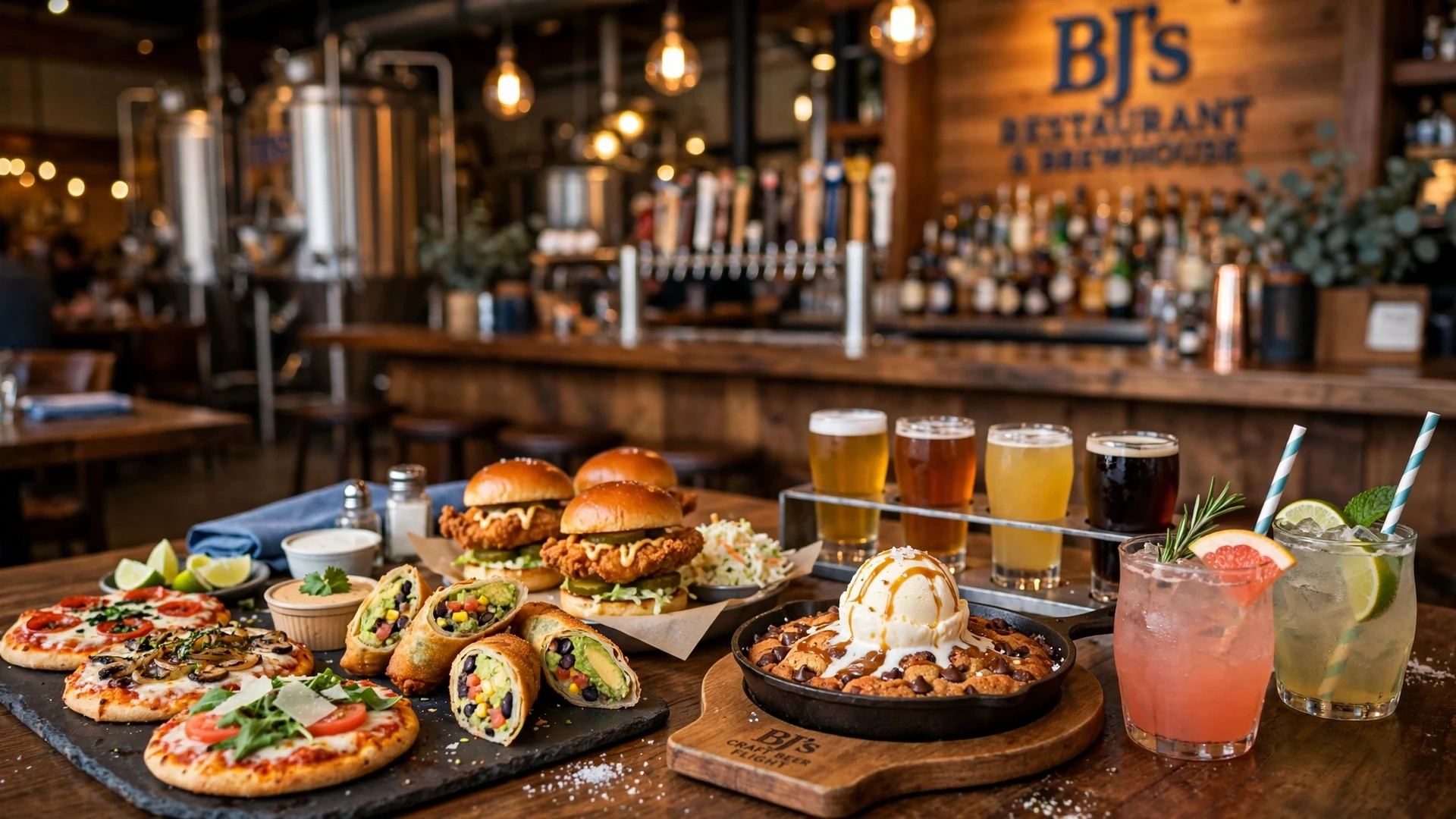 BJ's happy hour: craft beer pints, mini deep-dish pizza and appetizers