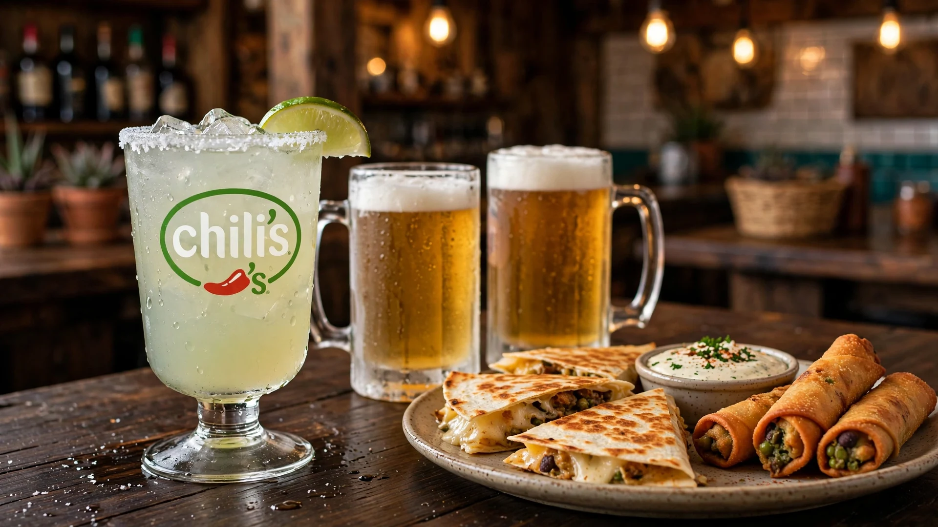Chili's happy hour: $6 margarita of the month and draft beers