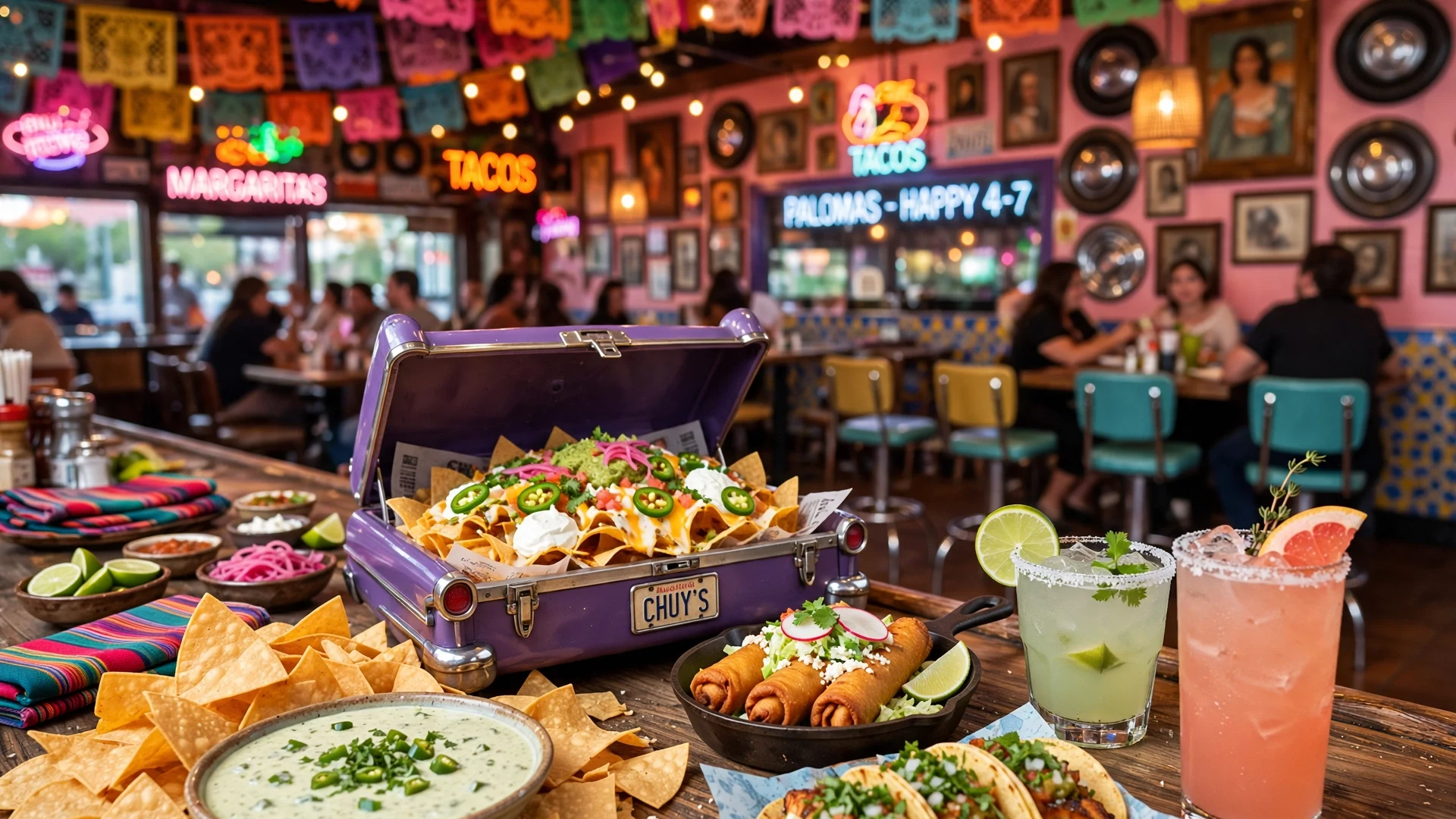 Chuy's happy hour: queso, margaritas and the free nacho bar