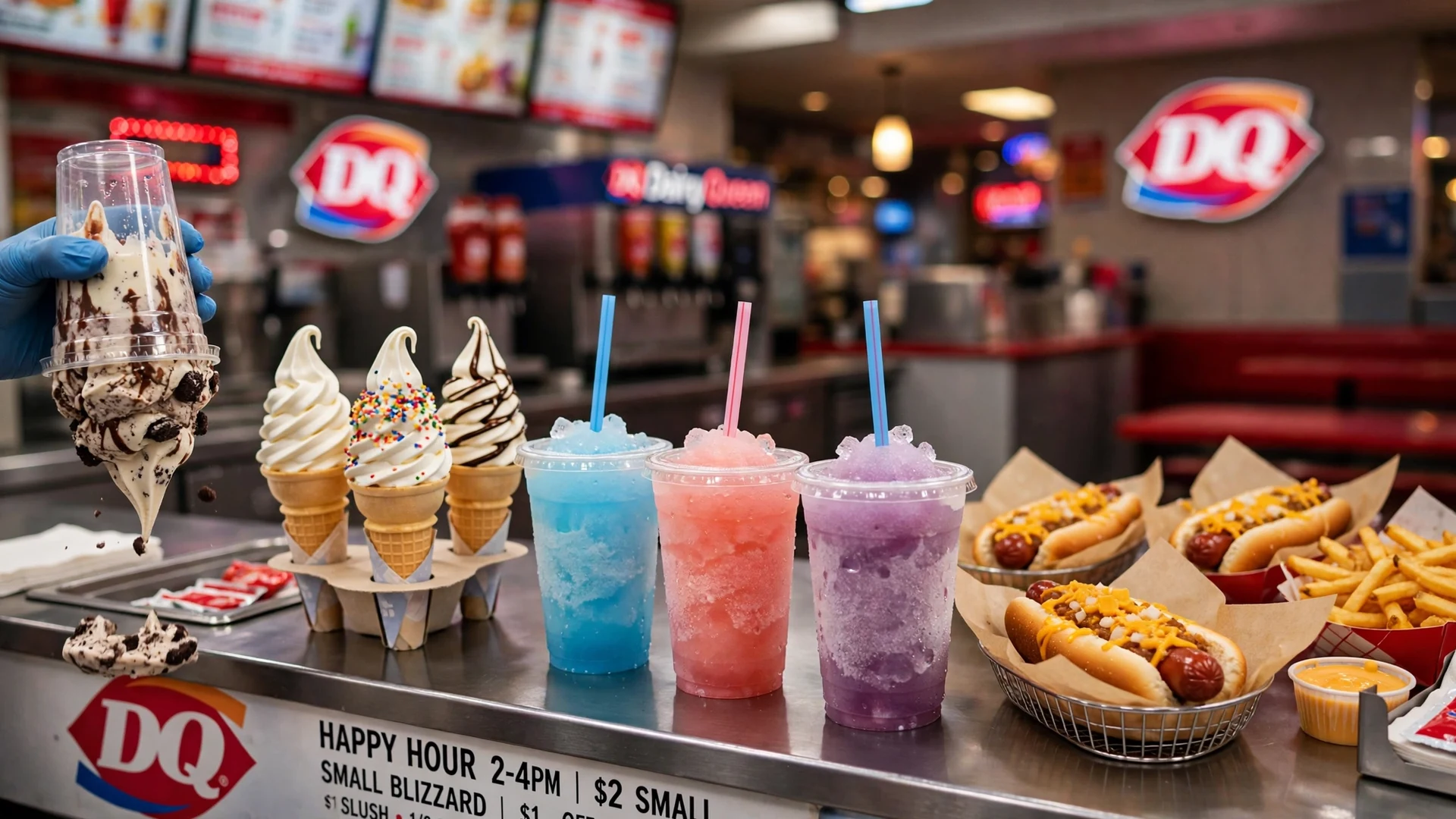 Dairy Queen happy hour: half-price Misty Slush and chocolate shake