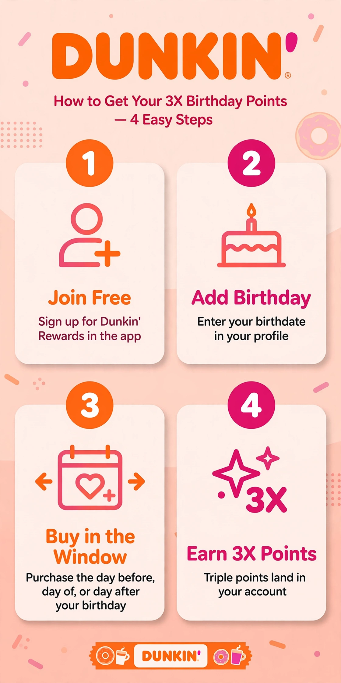 How to Claim Your Dunkin' Birthday Reward How to Claim Your Dunkin' Birthday Reward