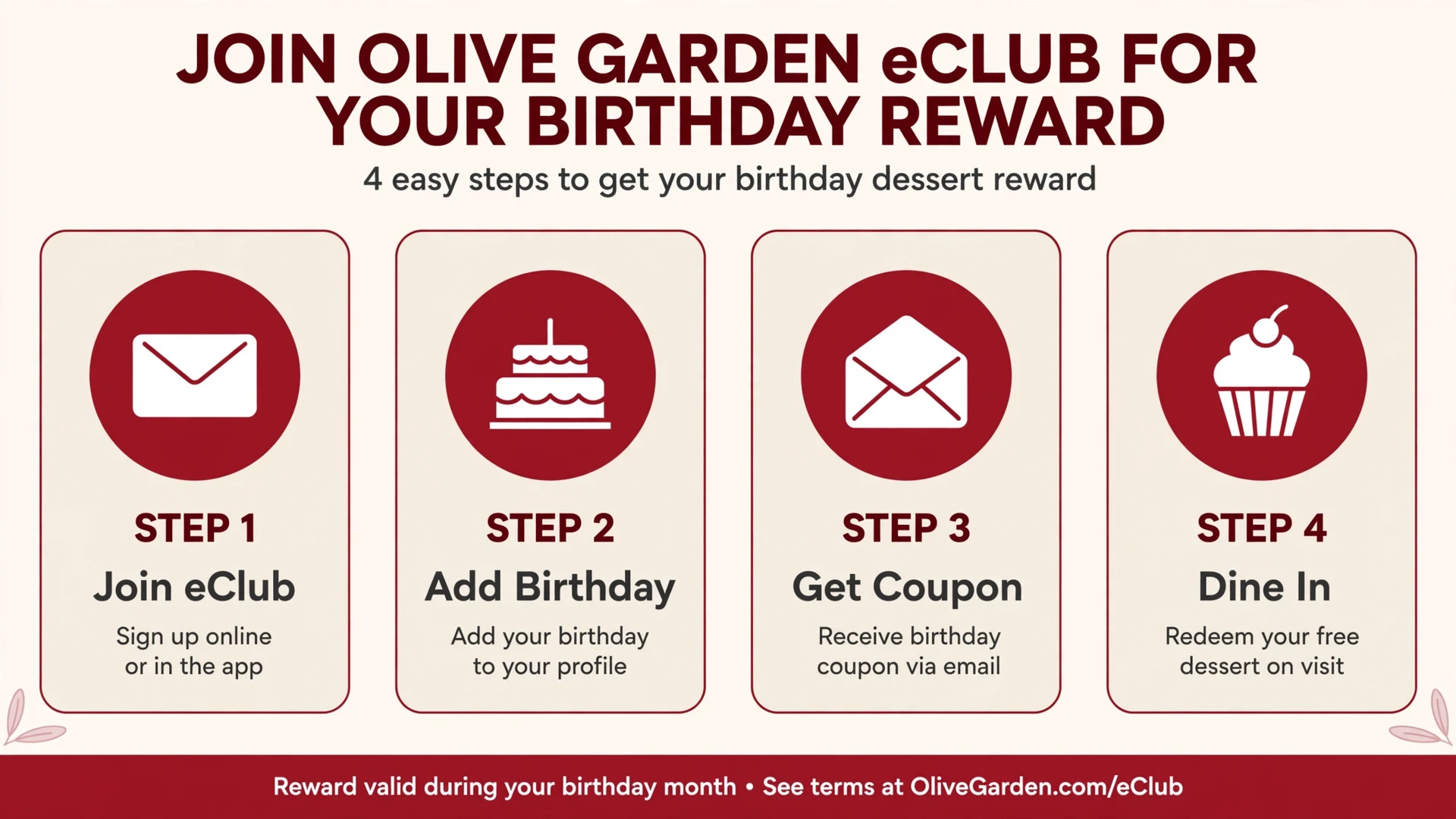 How to claim your Olive Garden birthday reward in 4 easy steps