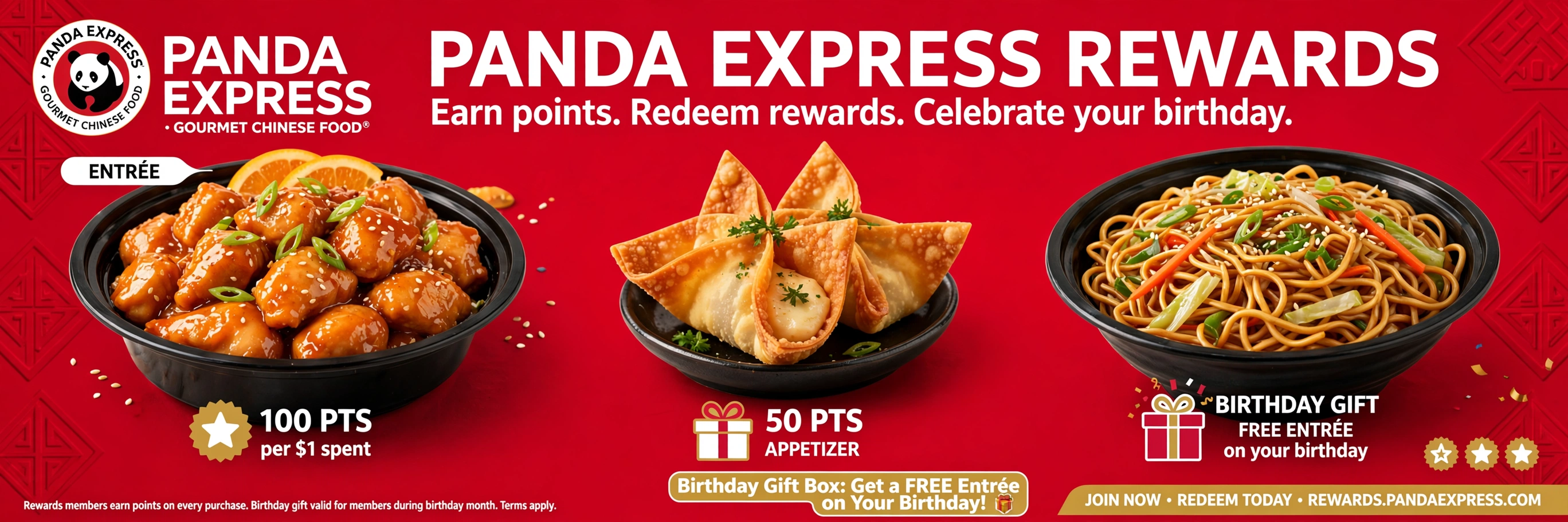 Panda Express birthday reward: free birthday gift plus Panda Points