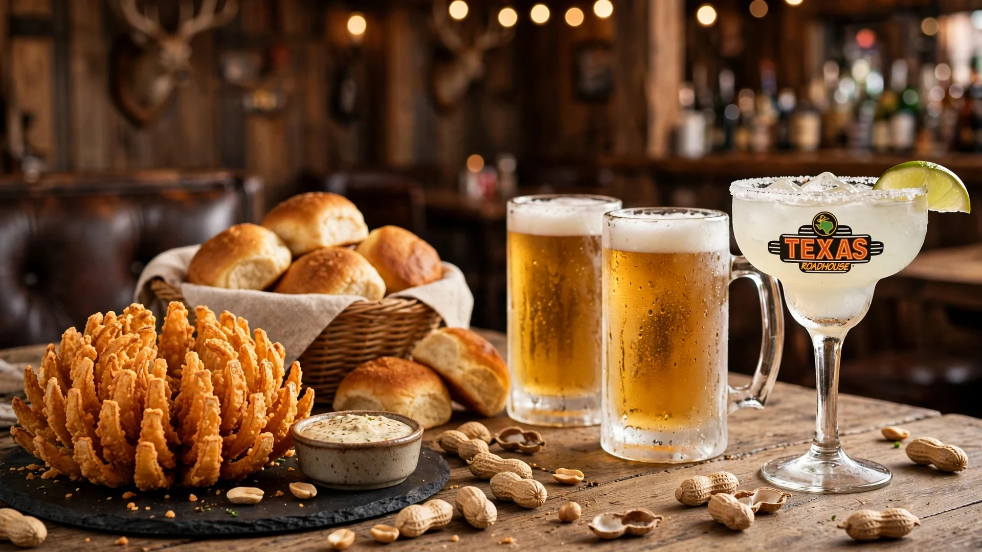 Texas Roadhouse happy hour: $3 beers, $5 margarita and cactus blossom