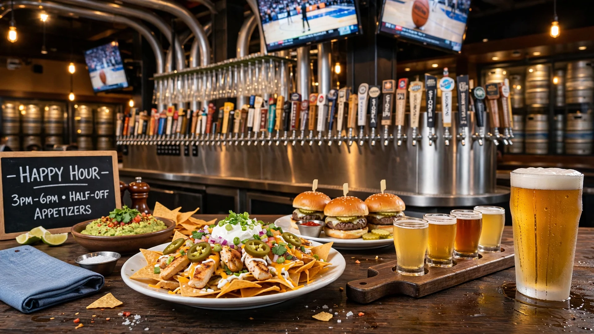 Yard House happy hour: half-off appetizers, pizzas and craft beer pints